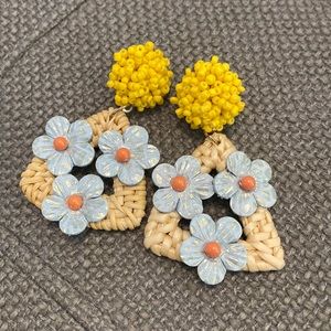 Flower Statement Earrings